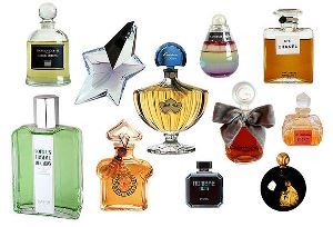 бутылочки с парфюмерными средствами