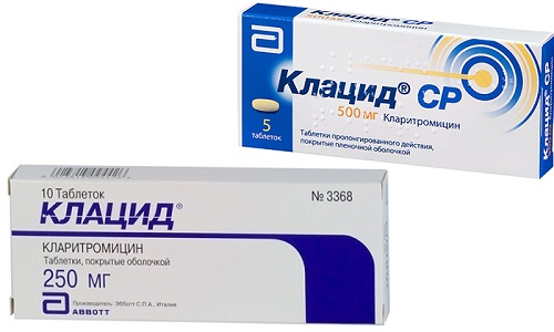 Клацид и Клацид СР используются в составе комплексной терапии при различных инфекционно-воспалительных заболеваниях